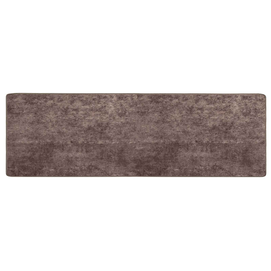 vidaXL Chodnik dywanowy MARSA Szary 100 x 350 cm Poliester i PVC
