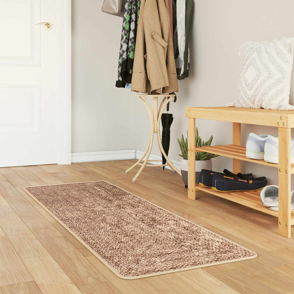 vidaXL Chodnik dywanowy MARSA Żółty 50 x 150 cm Poliester i PVC