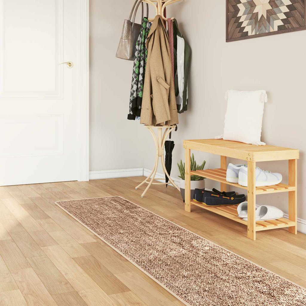 vidaXL Chodnik dywanowy MARSA Żółty 50 x 400 cm Poliester i PVC