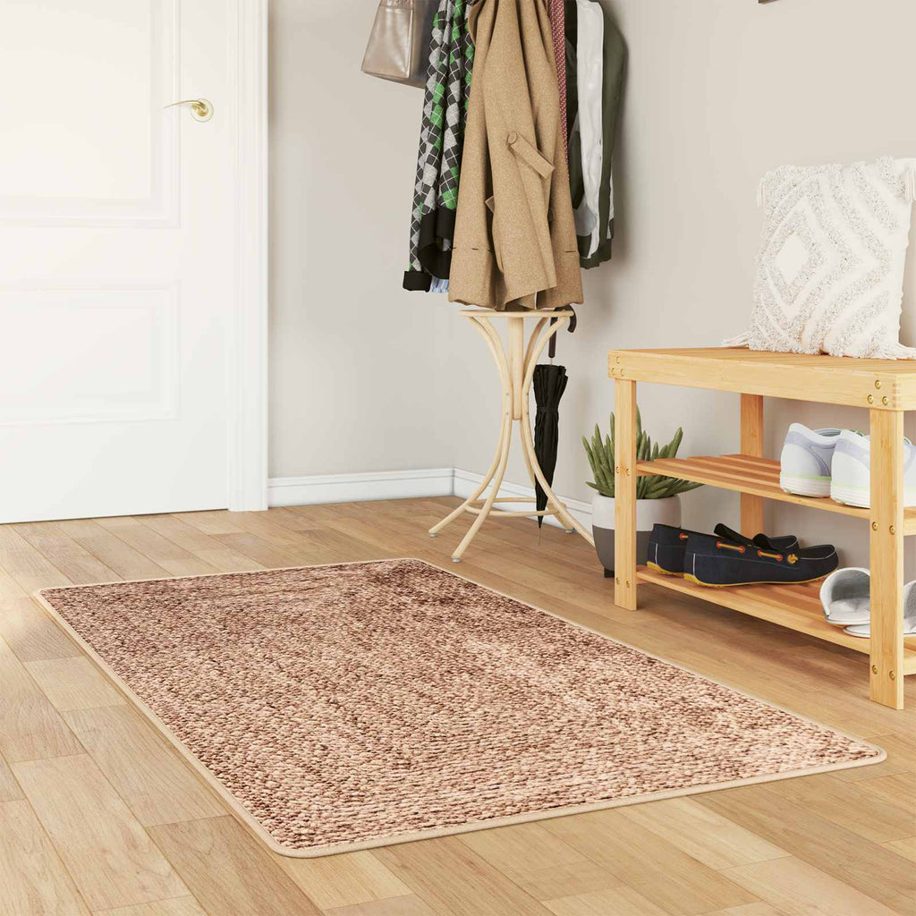 vidaXL Chodnik dywanowy MARSA Żółty 80 x 100 cm Poliester i PVC