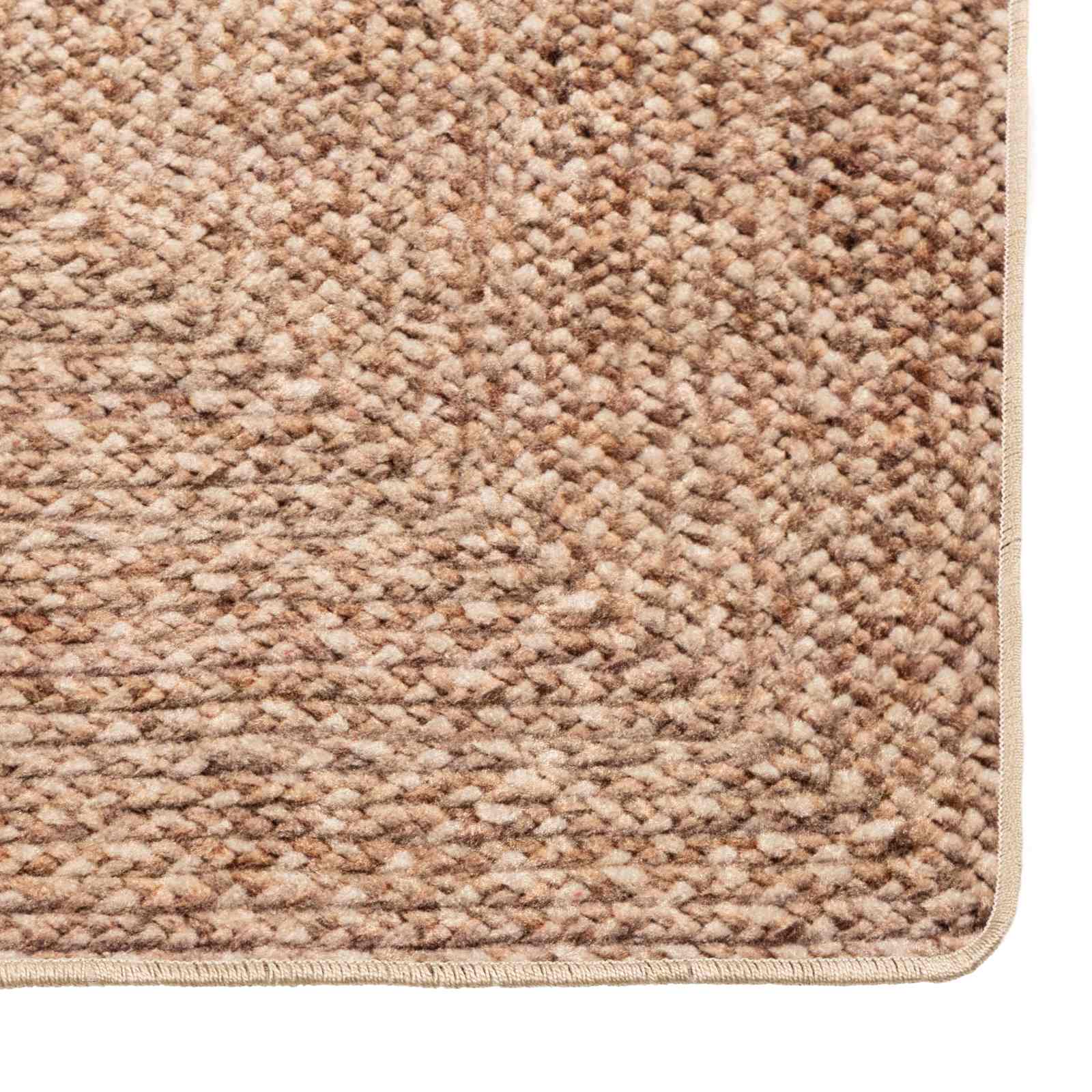 vidaXL Chodnik dywanowy MARSA Żółty 80 x 200 cm Poliester i PVC