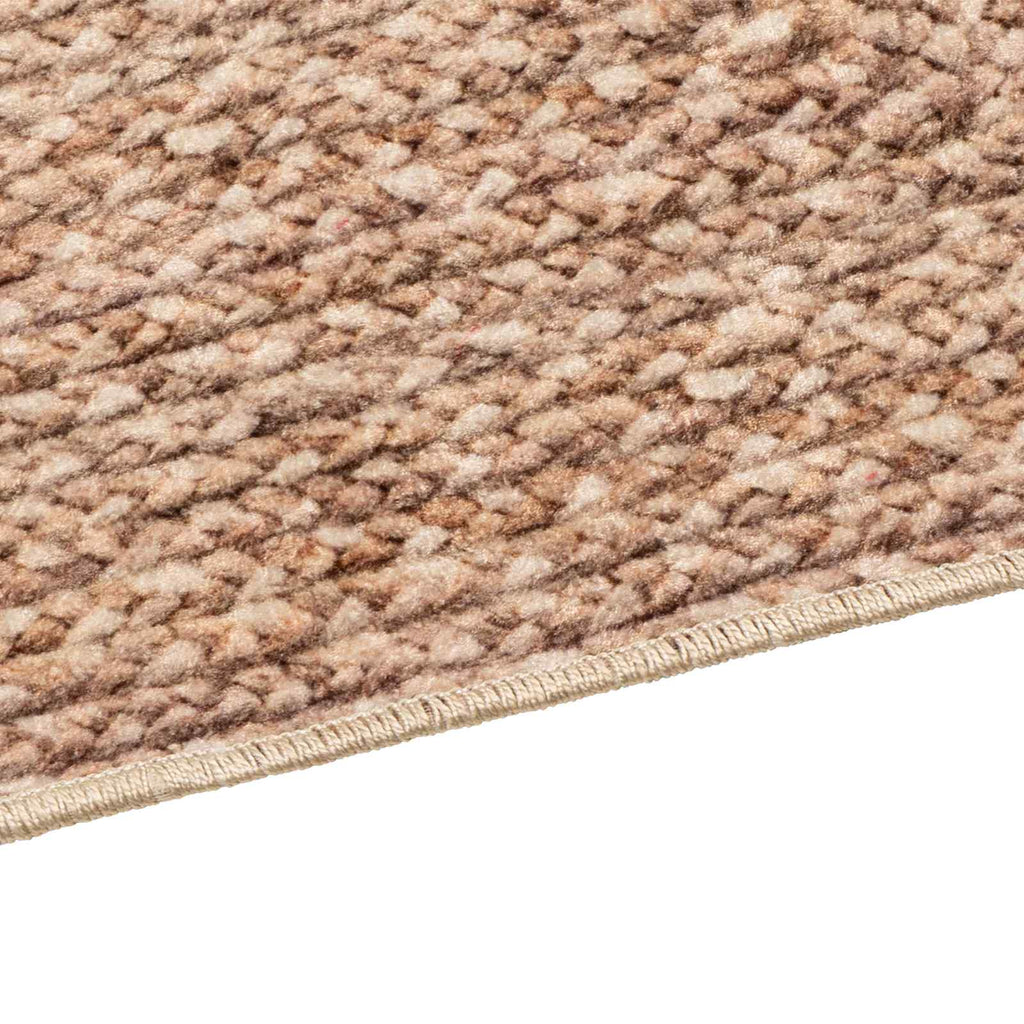 vidaXL Chodnik dywanowy MARSA Żółty 80 x 450 cm Poliester i PVC