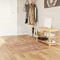 vidaXL Chodnik dywanowy MARSA Żółty 100 x 100 cm Poliester i PVC