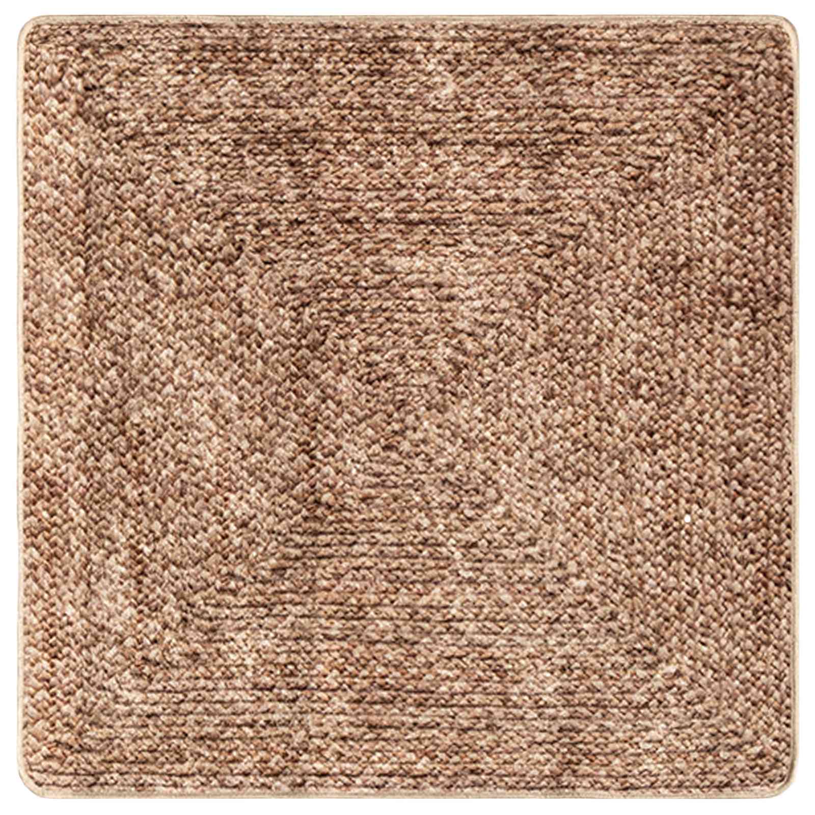 vidaXL Chodnik dywanowy MARSA Żółty 100 x 100 cm Poliester i PVC