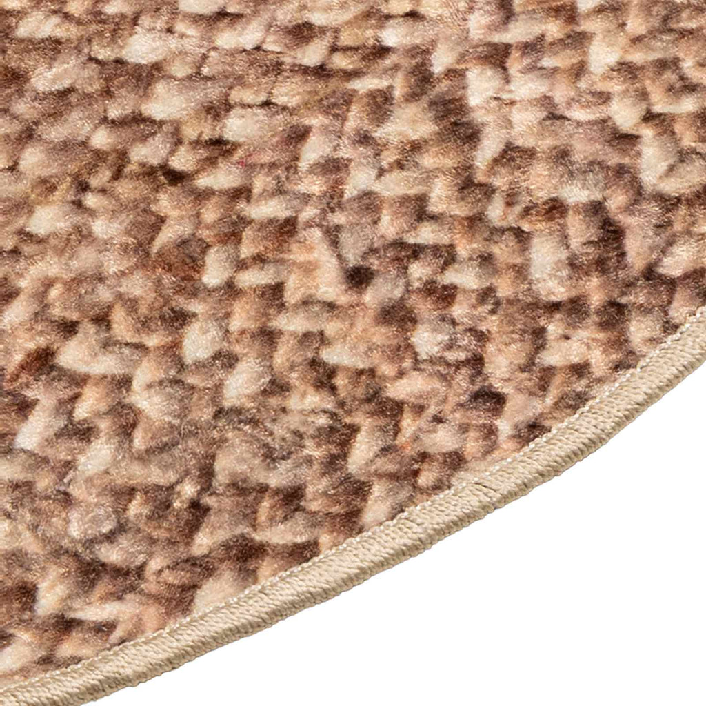vidaXL Chodnik dywanowy MARSA Żółty 120 x 120 cm Poliester i PVC