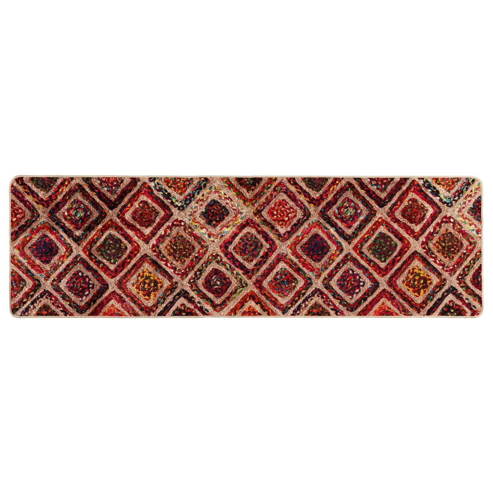 vidaXL Chodnik dywanowy MARSA Wielokolorowe 50 x 200 cm