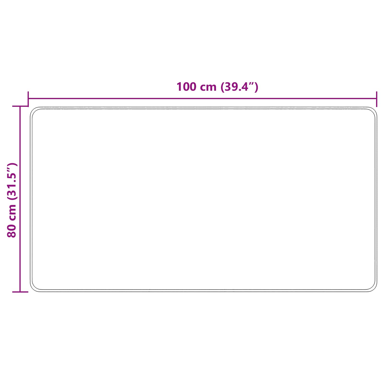 vidaXL Chodnik dywanowy MARSA Wielokolorowe 80 x 100 cm