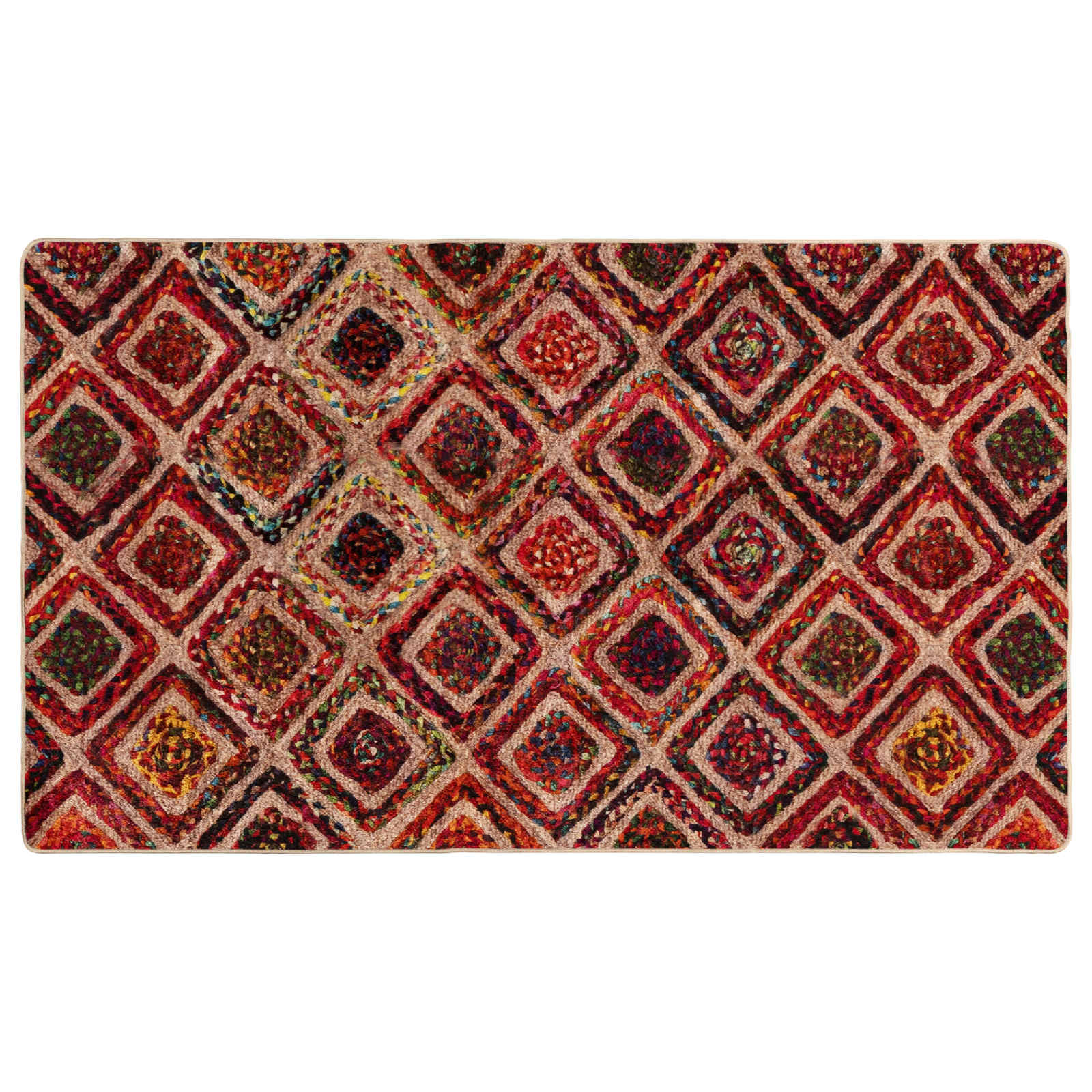 vidaXL Chodnik dywanowy MARSA Wielokolorowe 100 x 200 cm