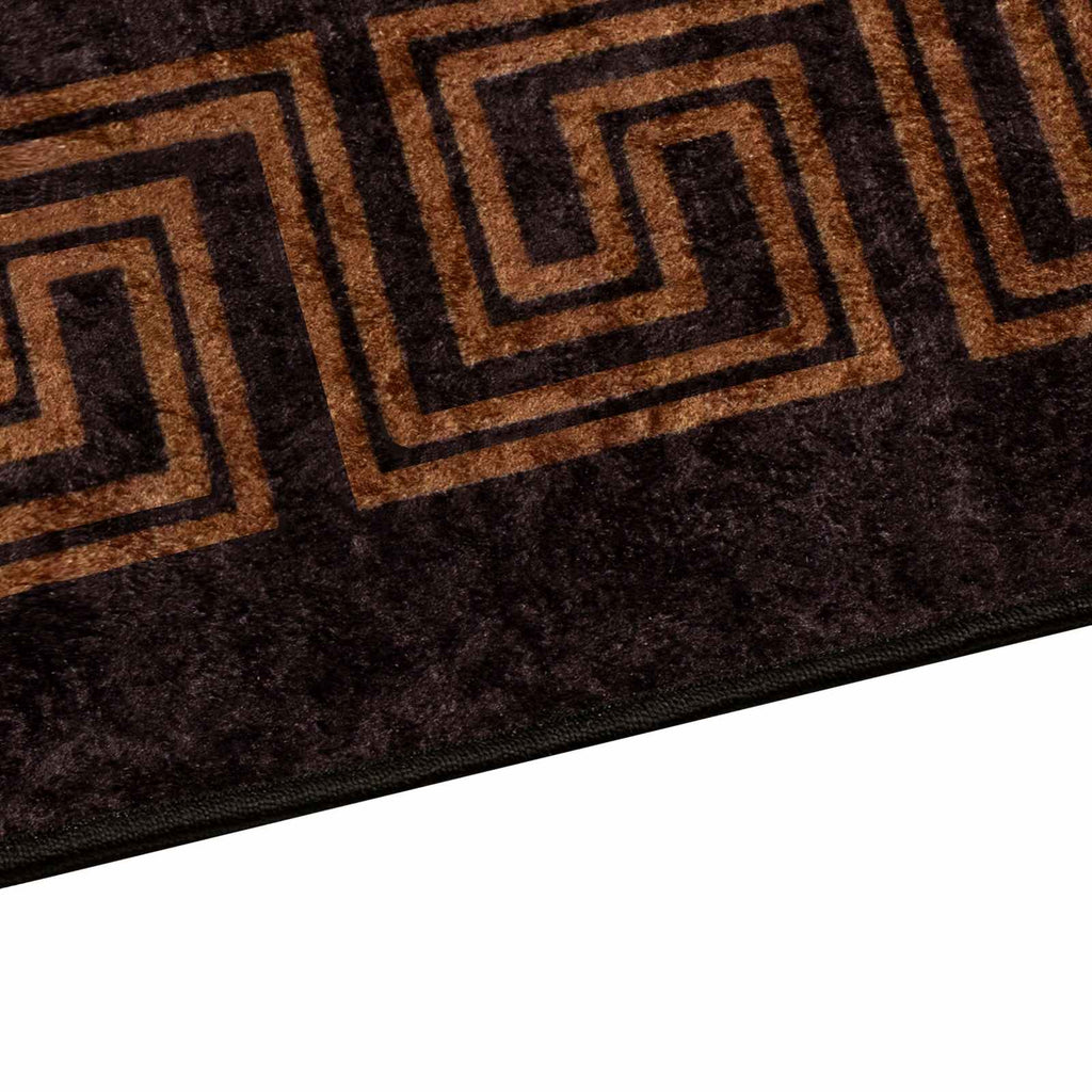 vidaXL Chodnik dywanowy MARSA Czarny 50 x 450 cm Poliester i PVC
