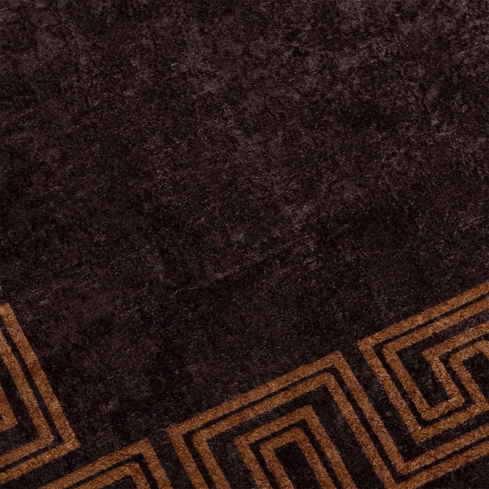 vidaXL Chodnik dywanowy MARSA Czarny 50 x 450 cm Poliester i PVC