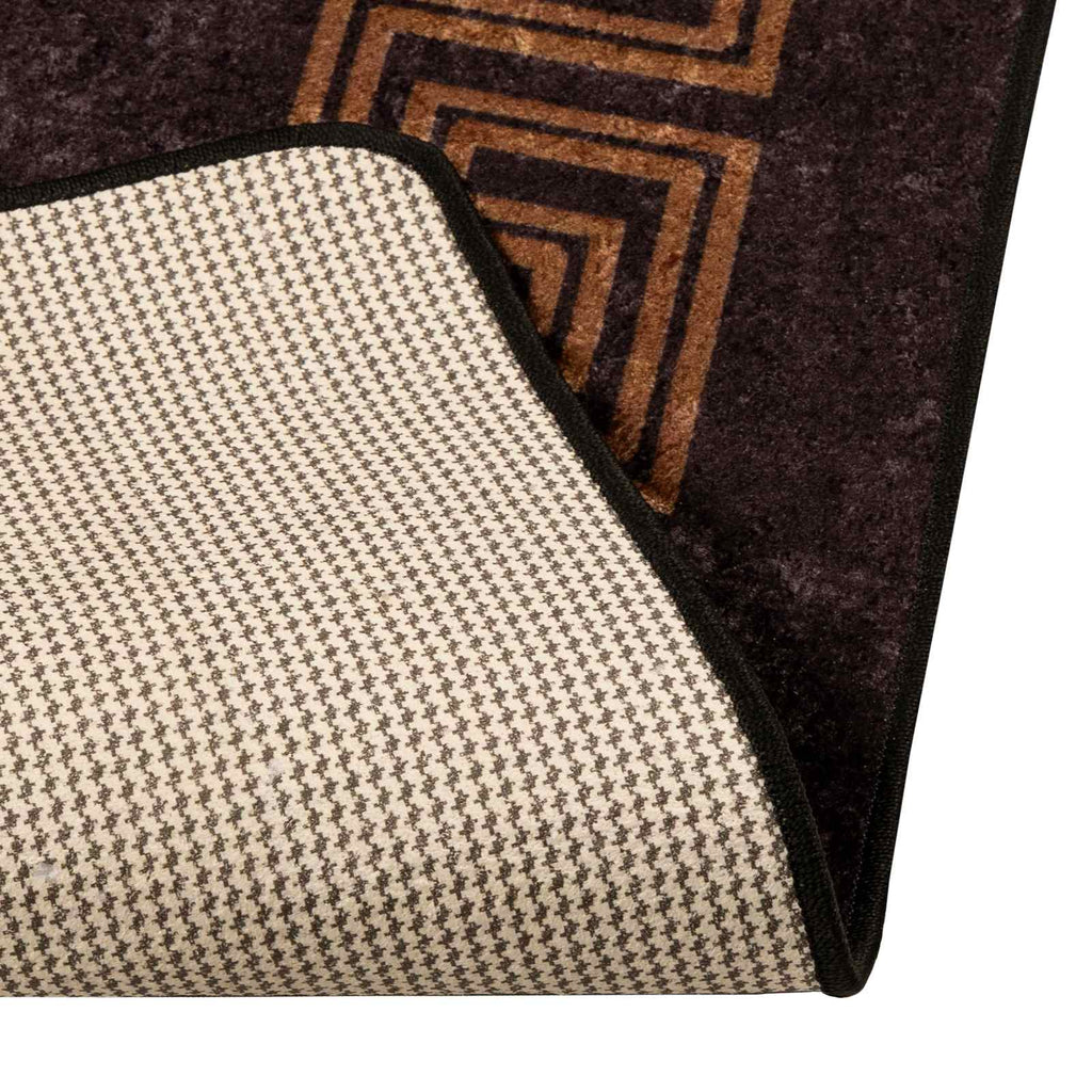 vidaXL Chodnik dywanowy MARSA Czarny 80 x 100 cm Poliester i PVC