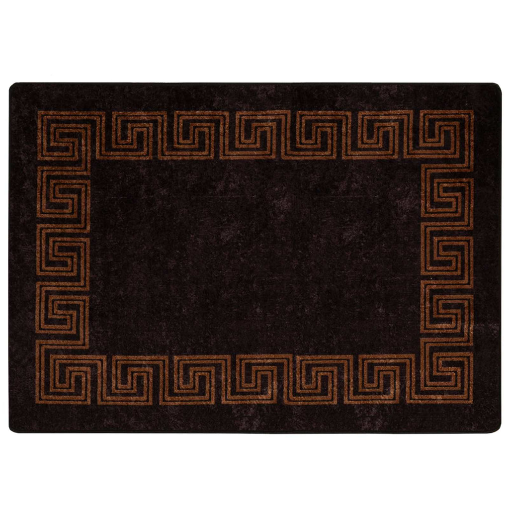 vidaXL Chodnik dywanowy MARSA Czarny 100 x 150 cm Poliester i PVC