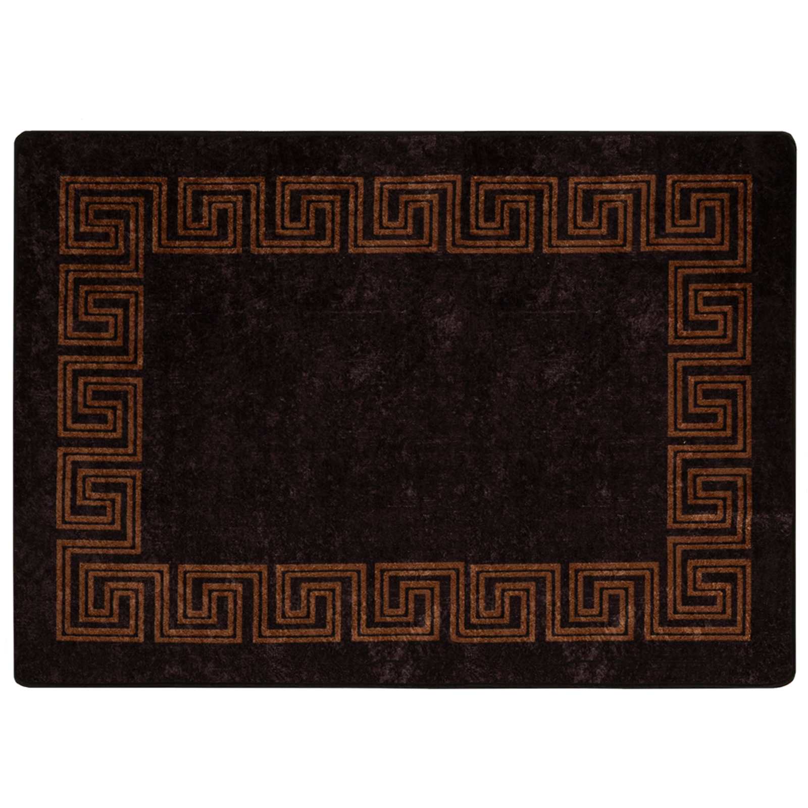 vidaXL Chodnik dywanowy MARSA Czarny 100 x 150 cm Poliester i PVC
