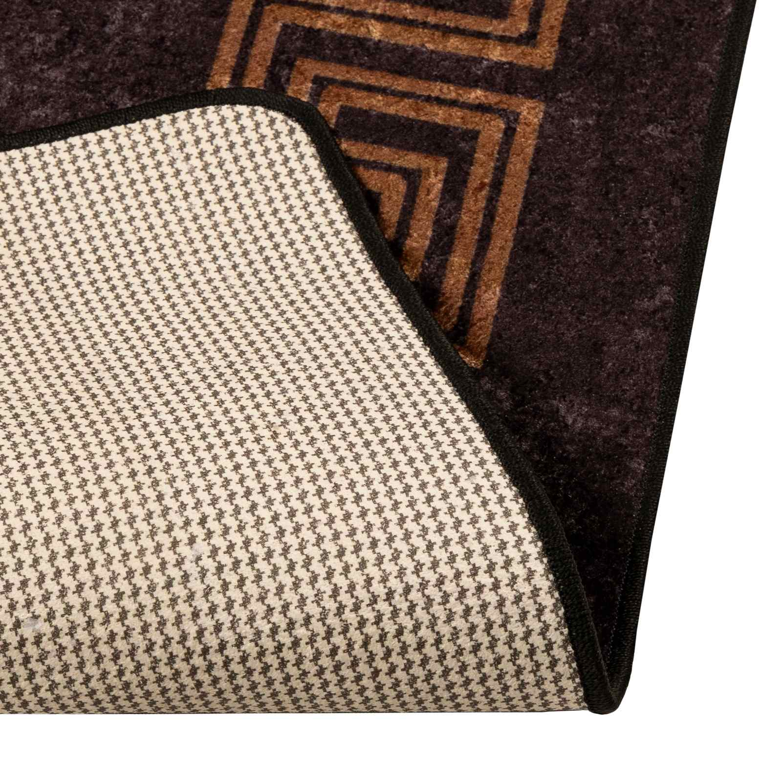 vidaXL Chodnik dywanowy MARSA Czarny 100 x 350 cm Poliester i PVC