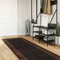 vidaXL Chodnik dywanowy MARSA Czarny 100 x 400 cm Poliester i PVC