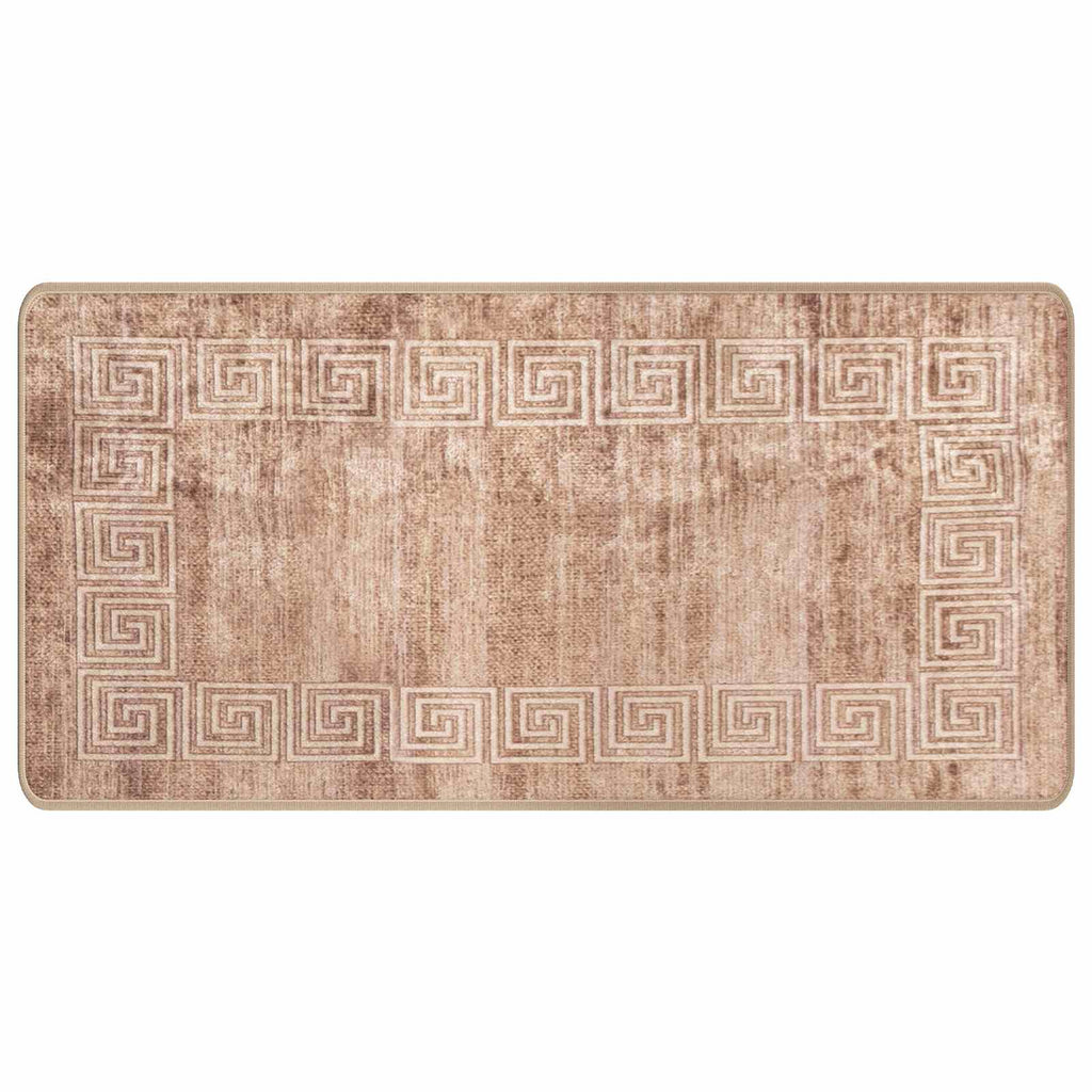 vidaXL Chodnik dywanowy MARSA Biały 50 x 100 cm Poliester i PVC