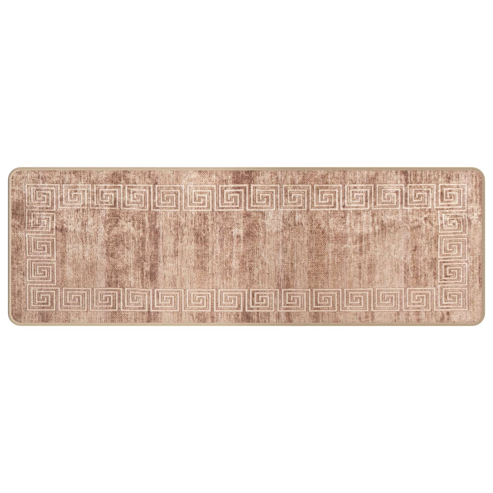 vidaXL Chodnik dywanowy MARSA Biały 50 x 150 cm Poliester i PVC