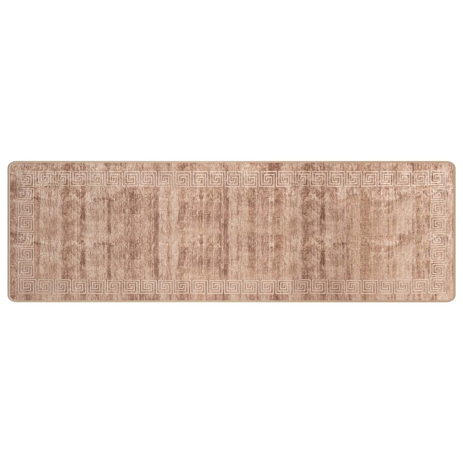 vidaXL Chodnik dywanowy MARSA Biały 80 x 450 cm Poliester i PVC