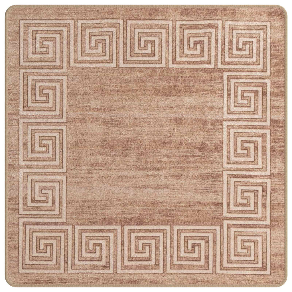 vidaXL Chodnik dywanowy MARSA Biały 100 x 100 cm Poliester i PVC