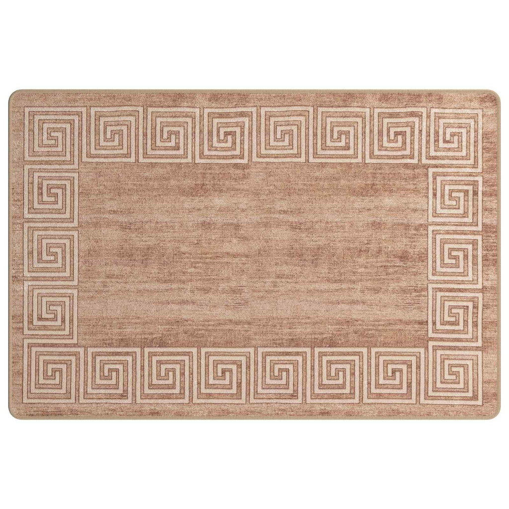 vidaXL Chodnik dywanowy MARSA Biały 100 x 150 cm Poliester i PVC