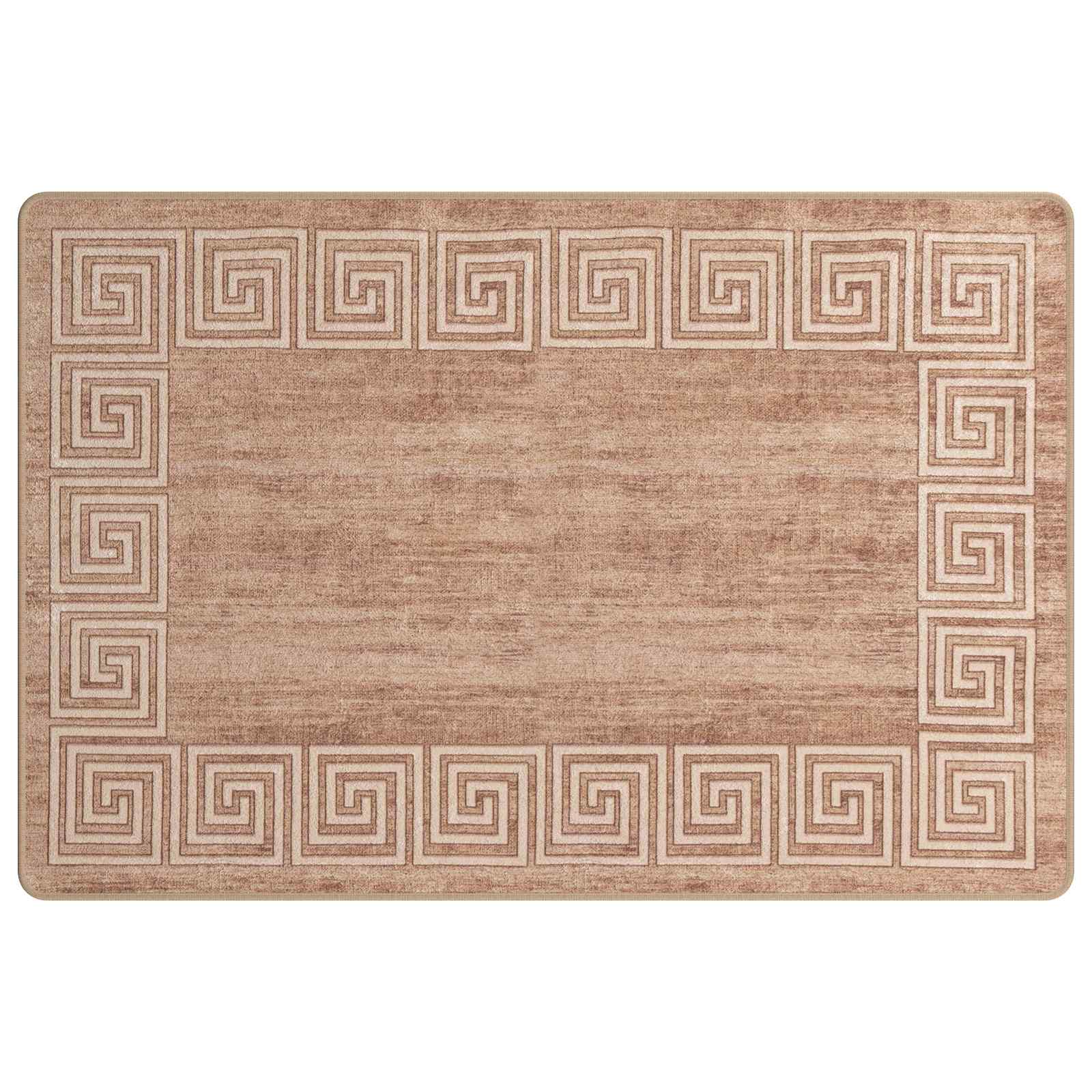 vidaXL Chodnik dywanowy MARSA Biały 100 x 150 cm Poliester i PVC