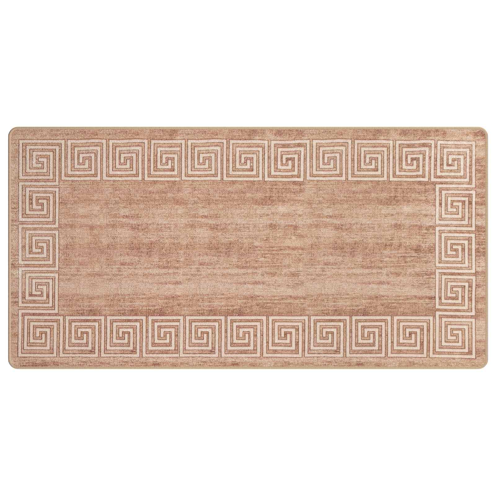vidaXL Chodnik dywanowy MARSA Biały 100 x 200 cm Poliester i PVC