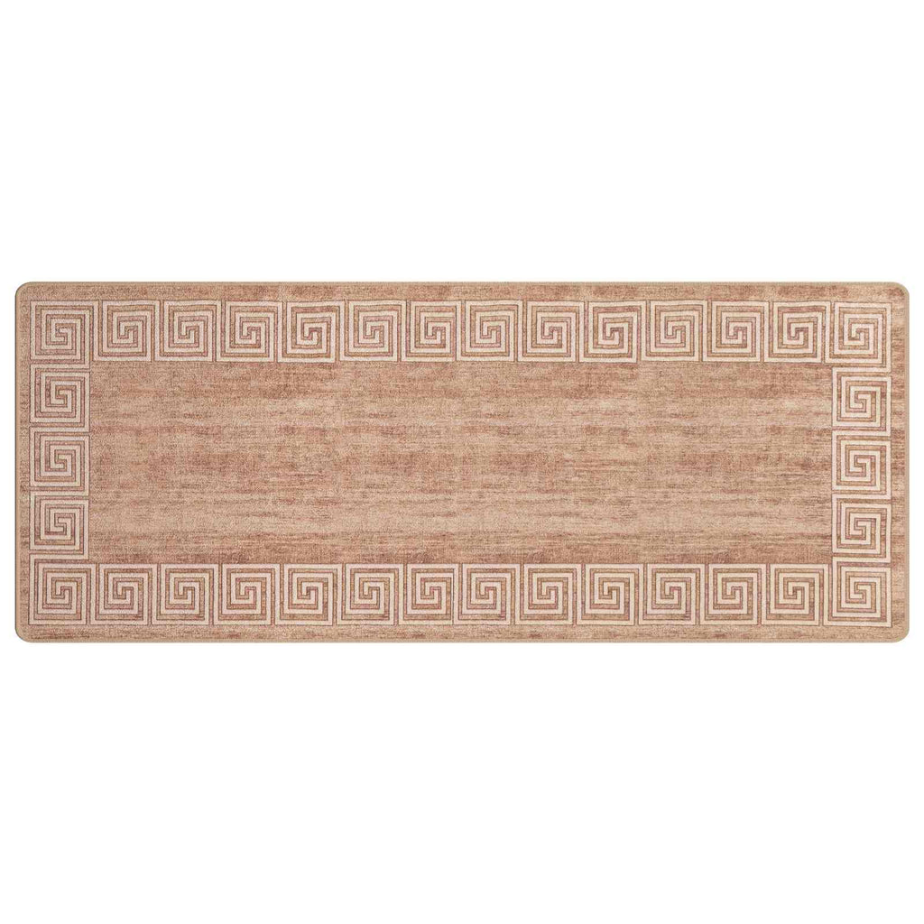 vidaXL Chodnik dywanowy MARSA Biały 100 x 400 cm Poliester i PVC
