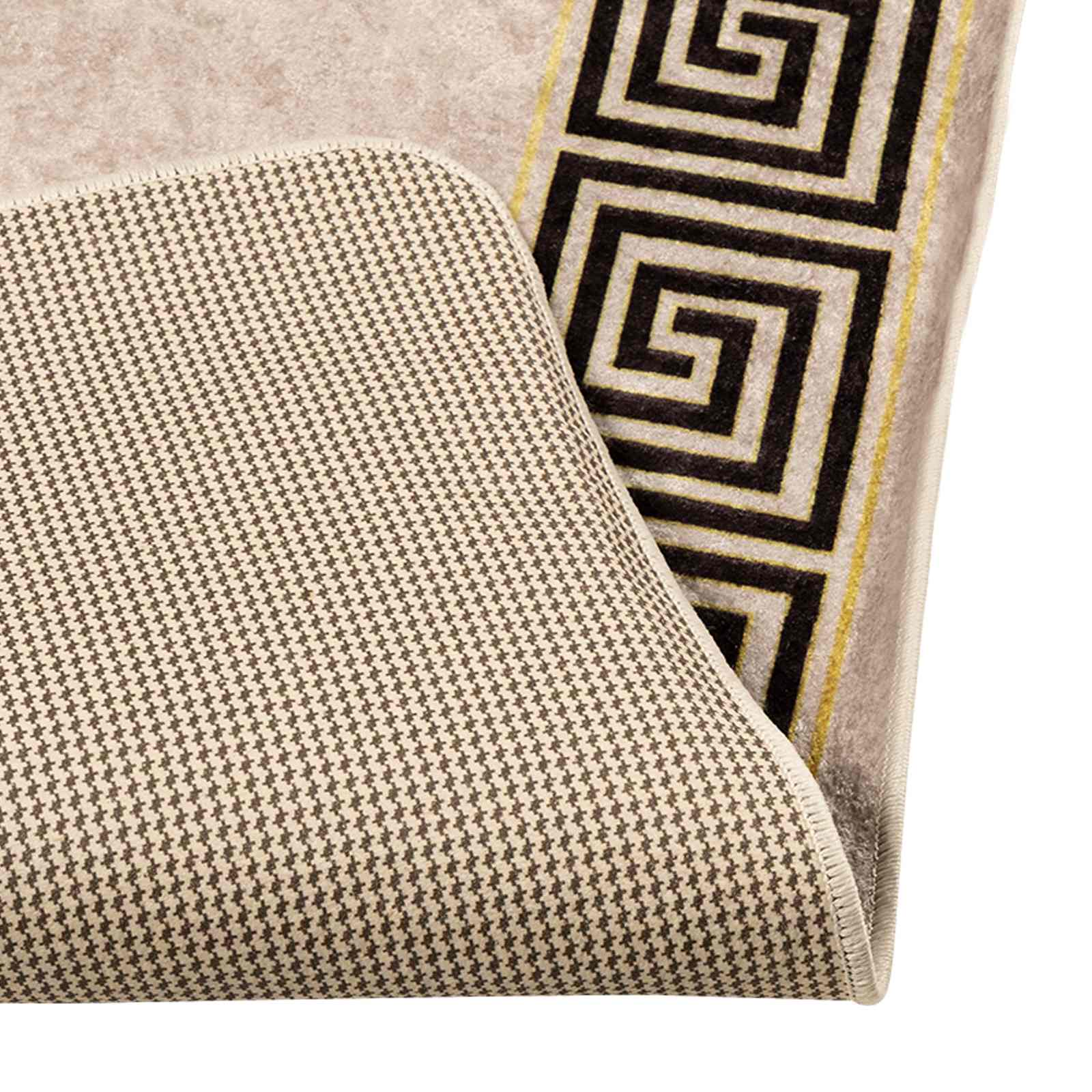 vidaXL Chodnik dywanowy MARSA Czarny 50 x 150 cm Poliester i PVC