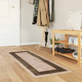 vidaXL Chodnik dywanowy MARSA Czarny 50 x 150 cm Poliester i PVC