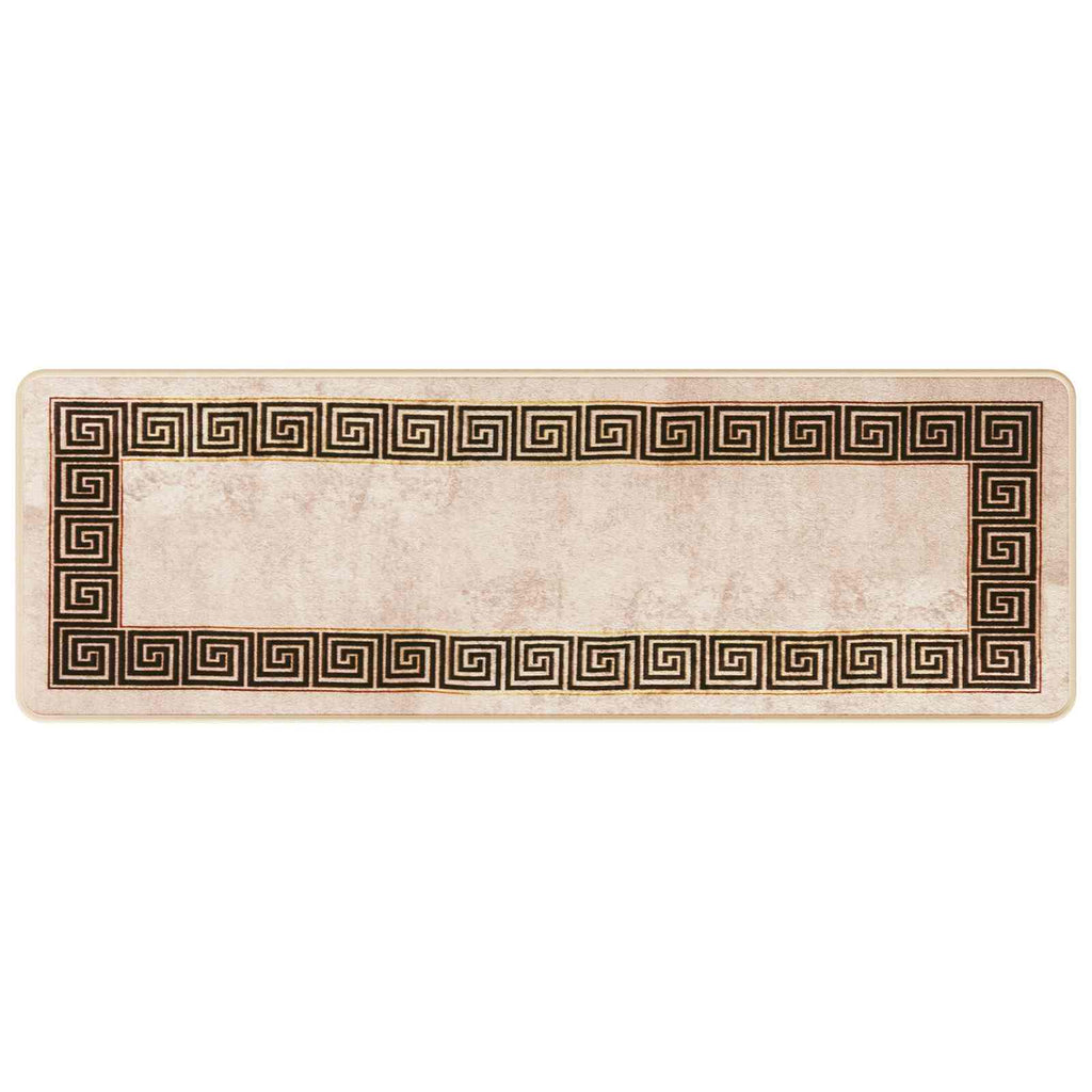 vidaXL Chodnik dywanowy MARSA Czarny 50 x 150 cm Poliester i PVC