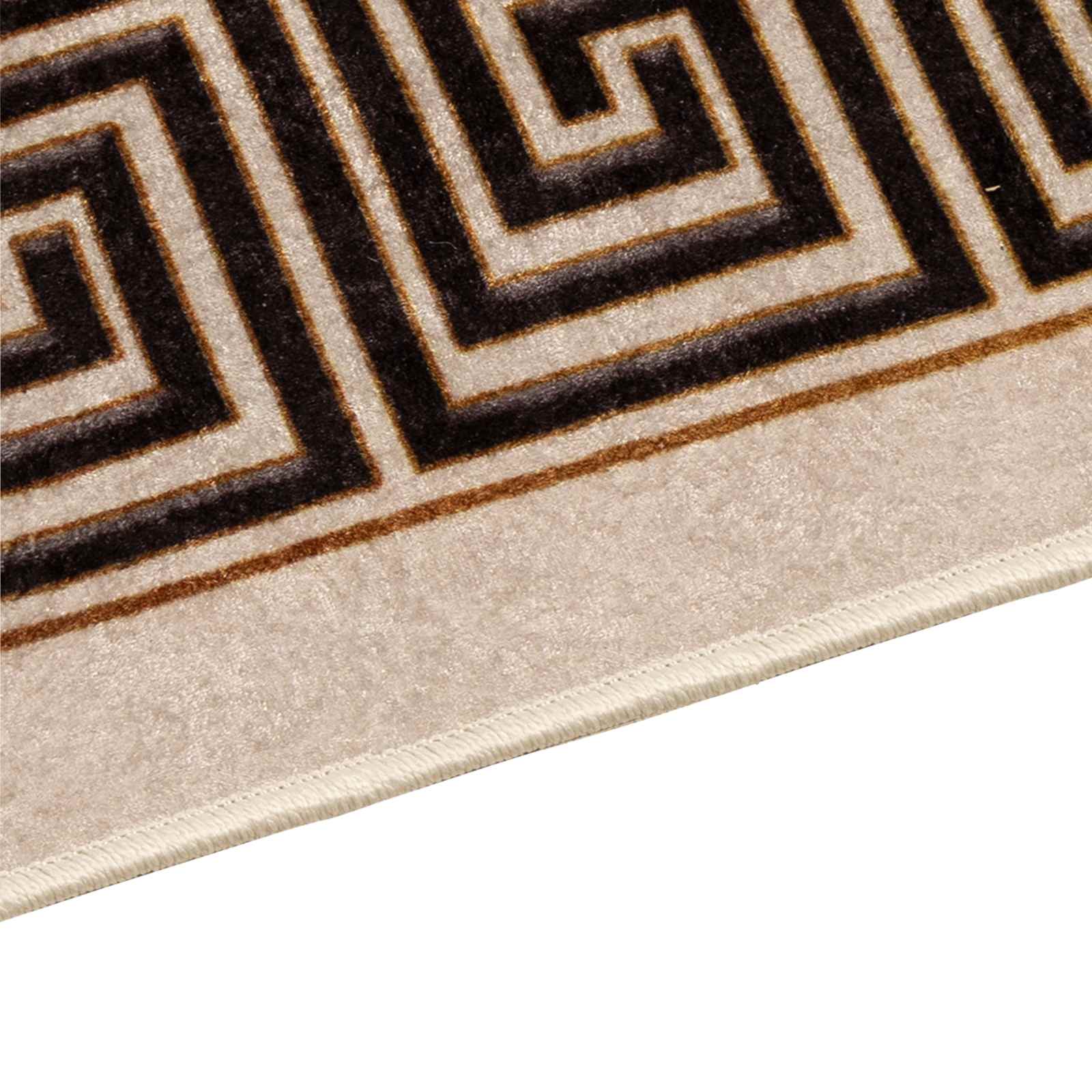 vidaXL Chodnik dywanowy MARSA Czarny 80 x 100 cm Poliester i PVC