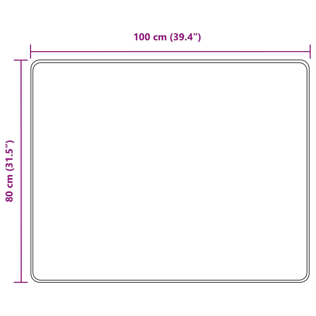 vidaXL Chodnik dywanowy MARSA Czarny 80 x 100 cm Poliester i PVC