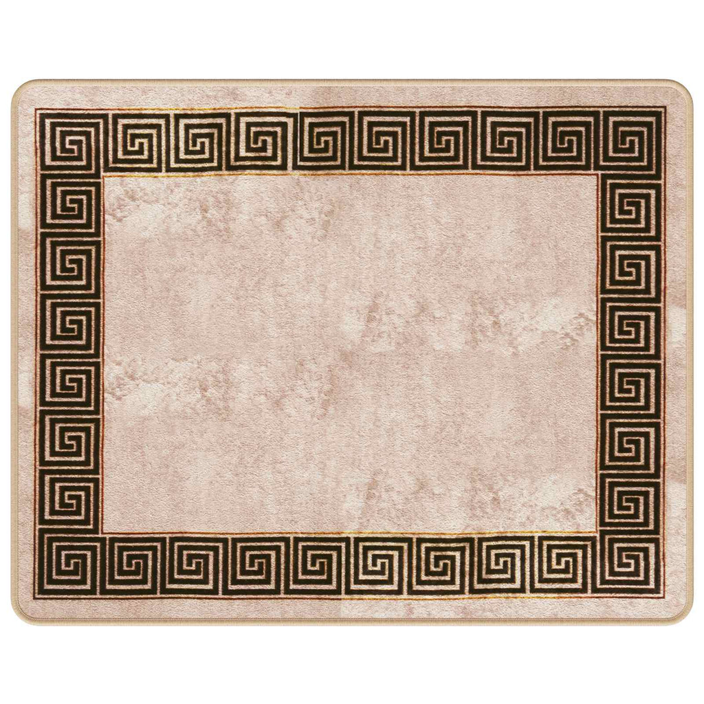 vidaXL Chodnik dywanowy MARSA Czarny 80 x 100 cm Poliester i PVC
