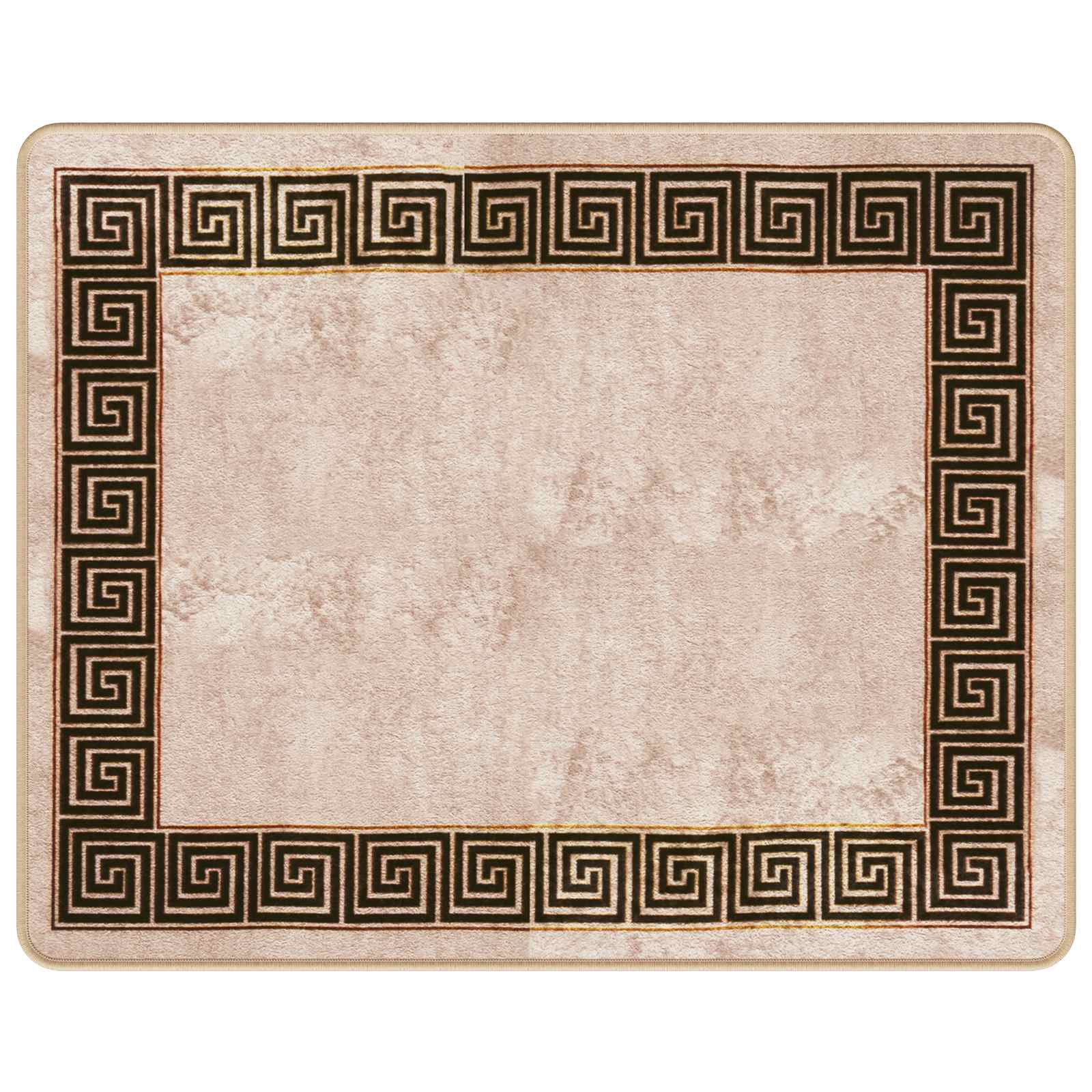 vidaXL Chodnik dywanowy MARSA Czarny 80 x 100 cm Poliester i PVC