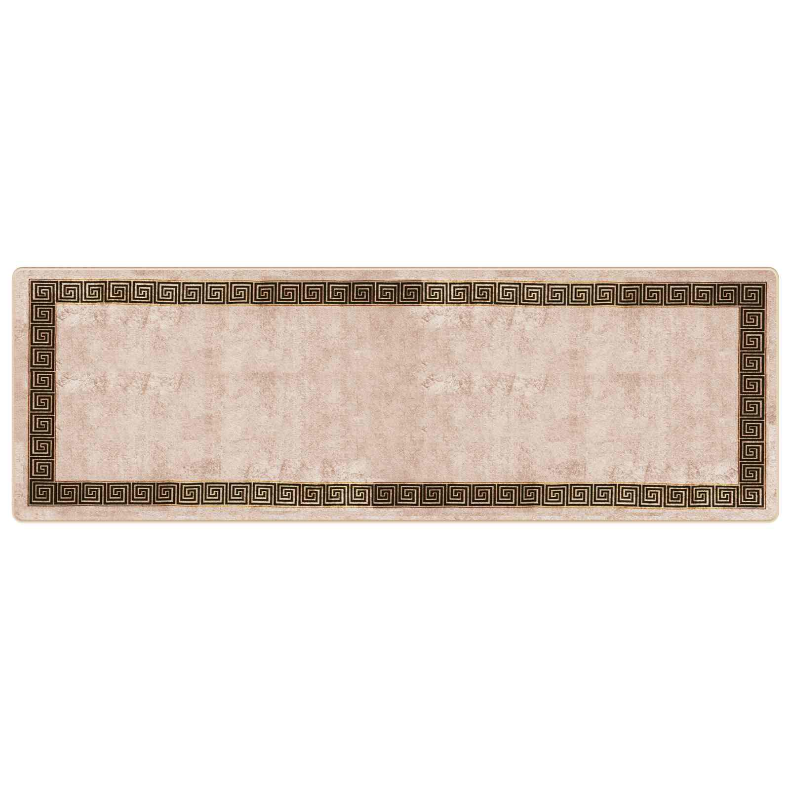 vidaXL Chodnik dywanowy MARSA Czarny 100 x 300 cm Poliester i PVC