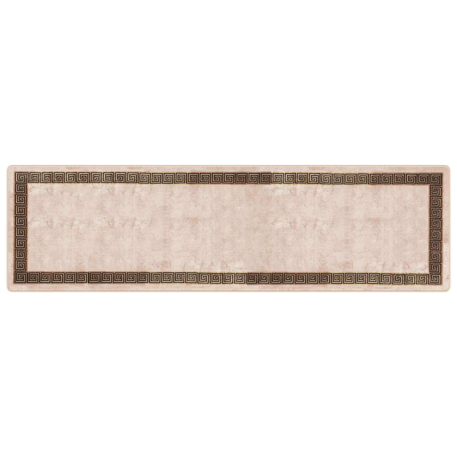 vidaXL Chodnik dywanowy MARSA Czarny 100 x 350 cm Poliester i PVC