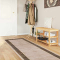 vidaXL Chodnik dywanowy MARSA Czarny 100 x 450 cm Poliester i PVC