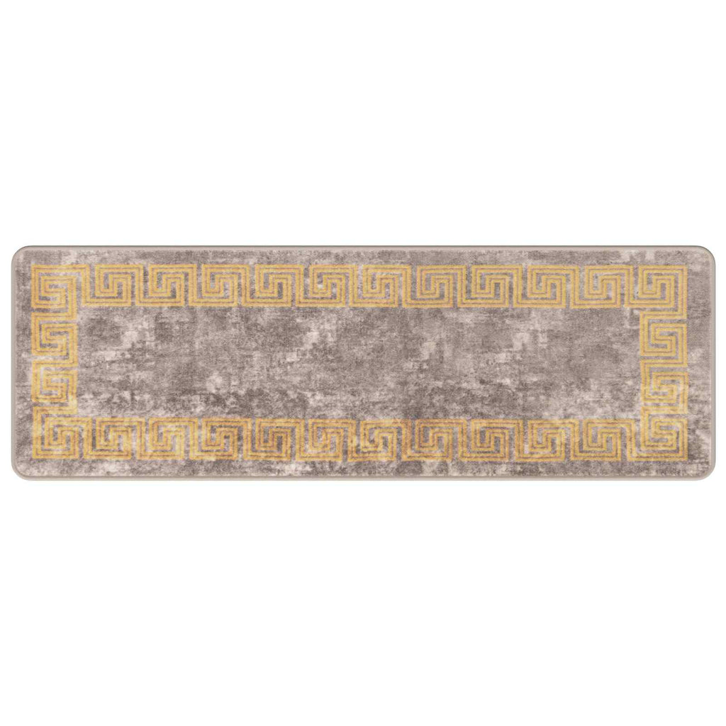 vidaXL Chodnik dywanowy MARSA Szary 50 x 150 cm Poliester i PVC