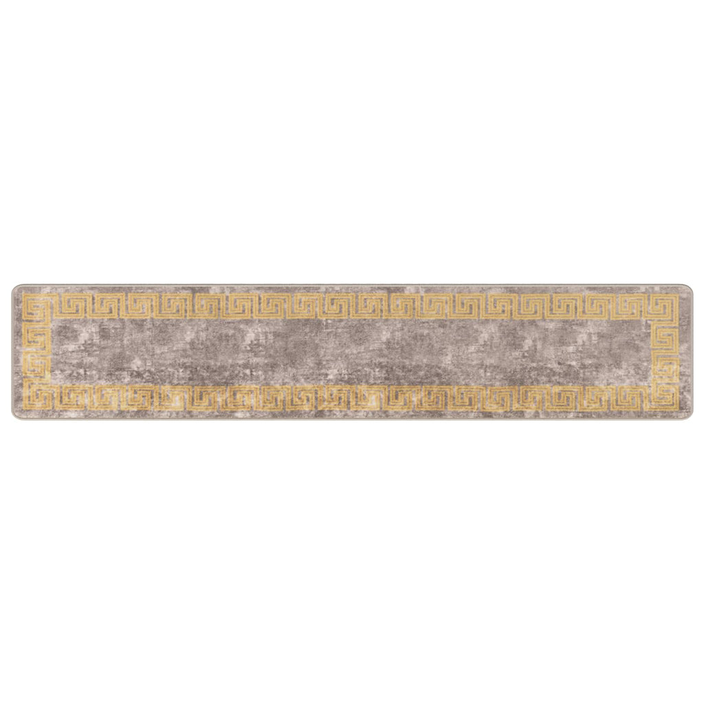 vidaXL Chodnik dywanowy MARSA Szary 50 x 250 cm Poliester i PVC