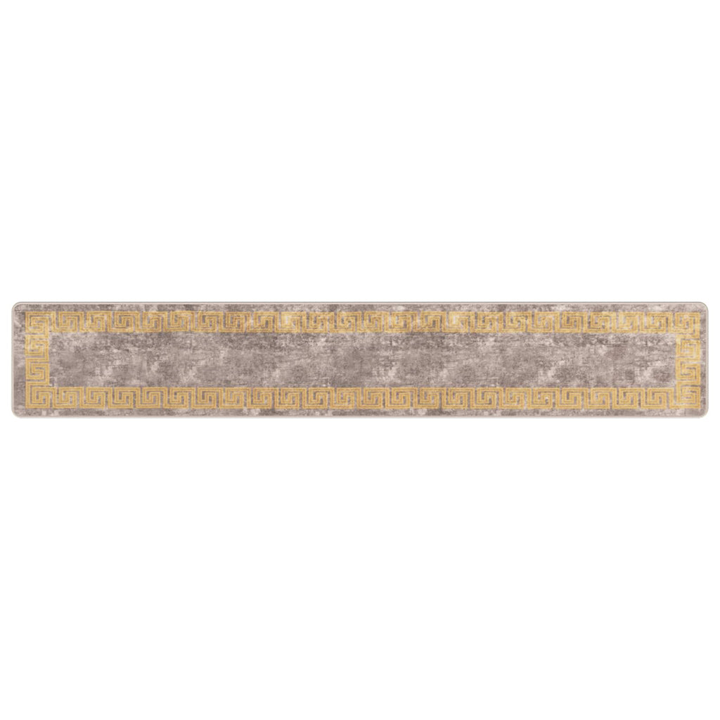 vidaXL Chodnik dywanowy MARSA Szary 50 x 300 cm Poliester i PVC