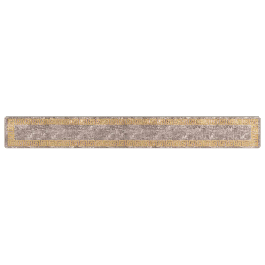 vidaXL Chodnik dywanowy MARSA Szary 50 x 400 cm Poliester i PVC
