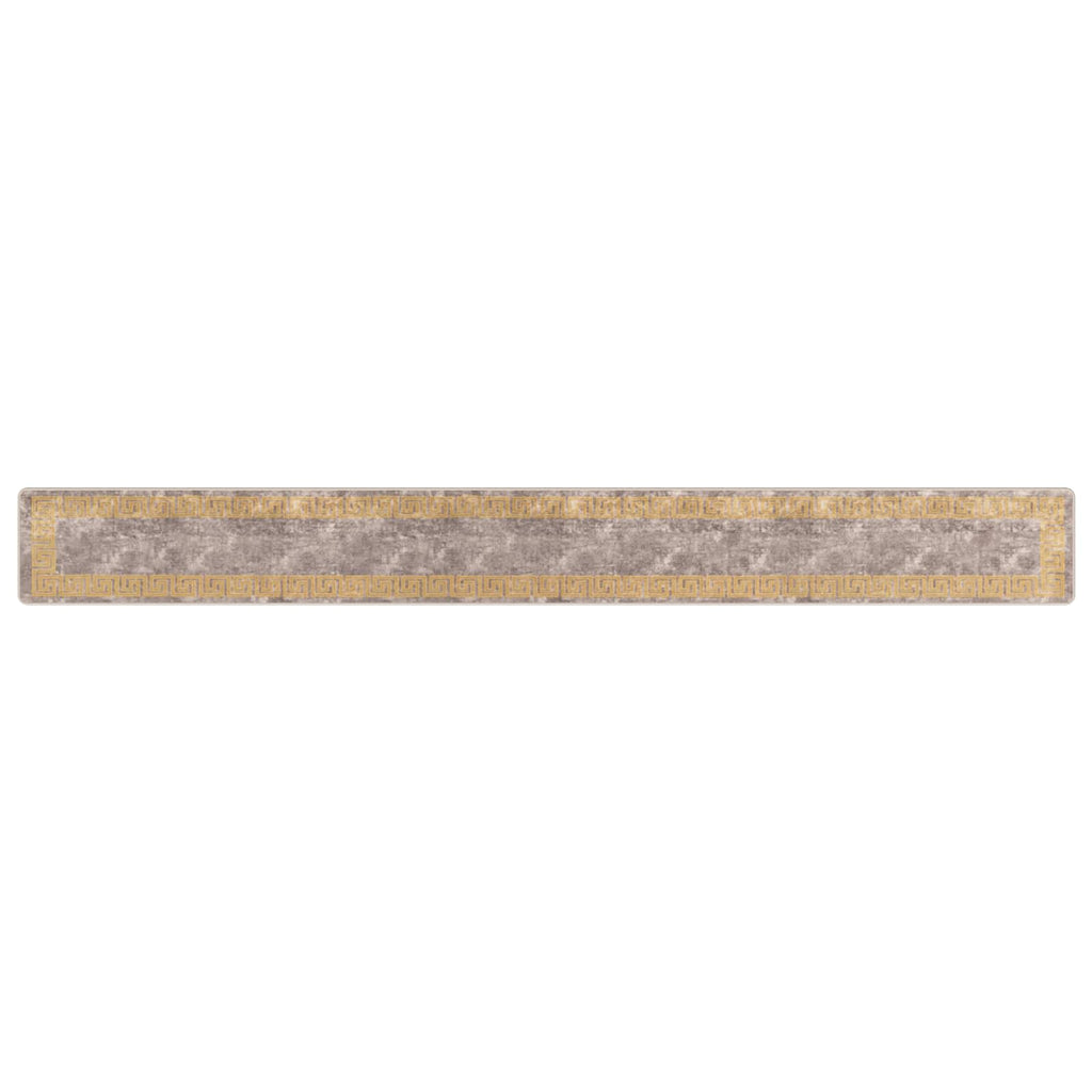 vidaXL Chodnik dywanowy MARSA Szary 50 x 450 cm Poliester i PVC