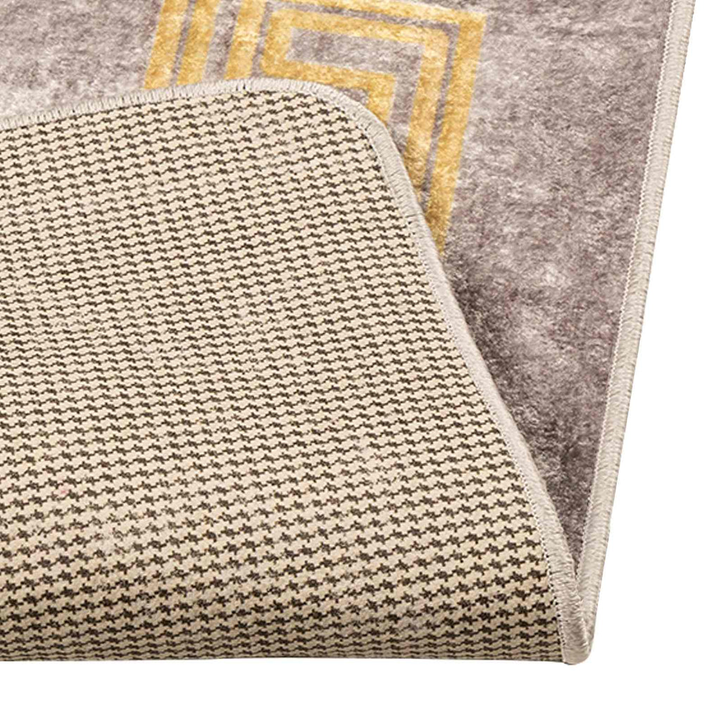 vidaXL Chodnik dywanowy MARSA Szary 80 x 100 cm Poliester i PVC