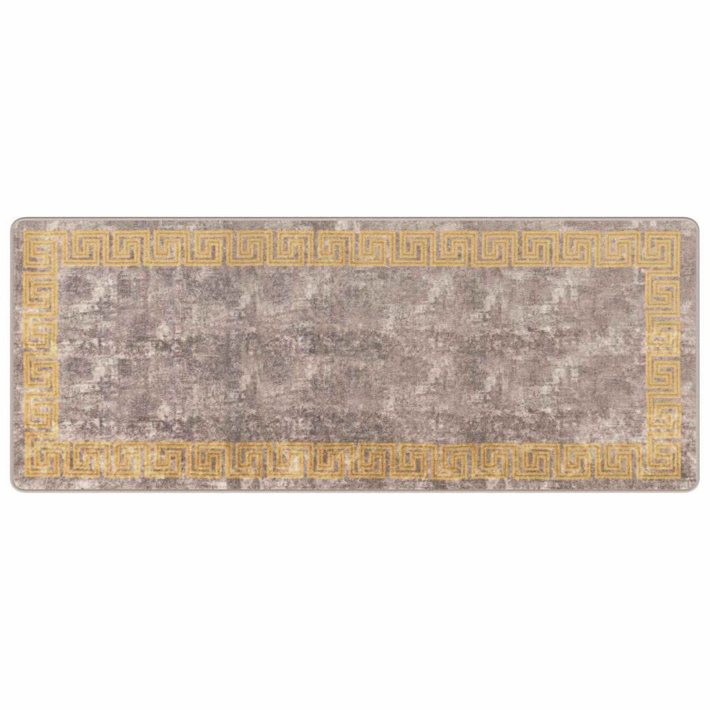vidaXL Chodnik dywanowy MARSA Szary 80 x 200 cm Poliester i PVC