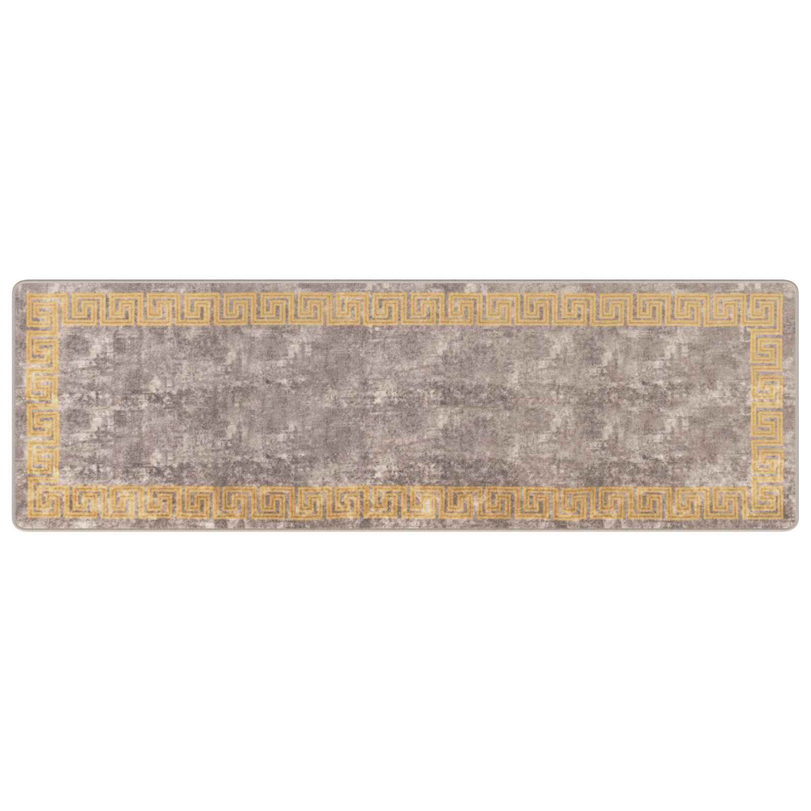 vidaXL Chodnik dywanowy MARSA Szary 80 x 250 cm Poliester i PVC