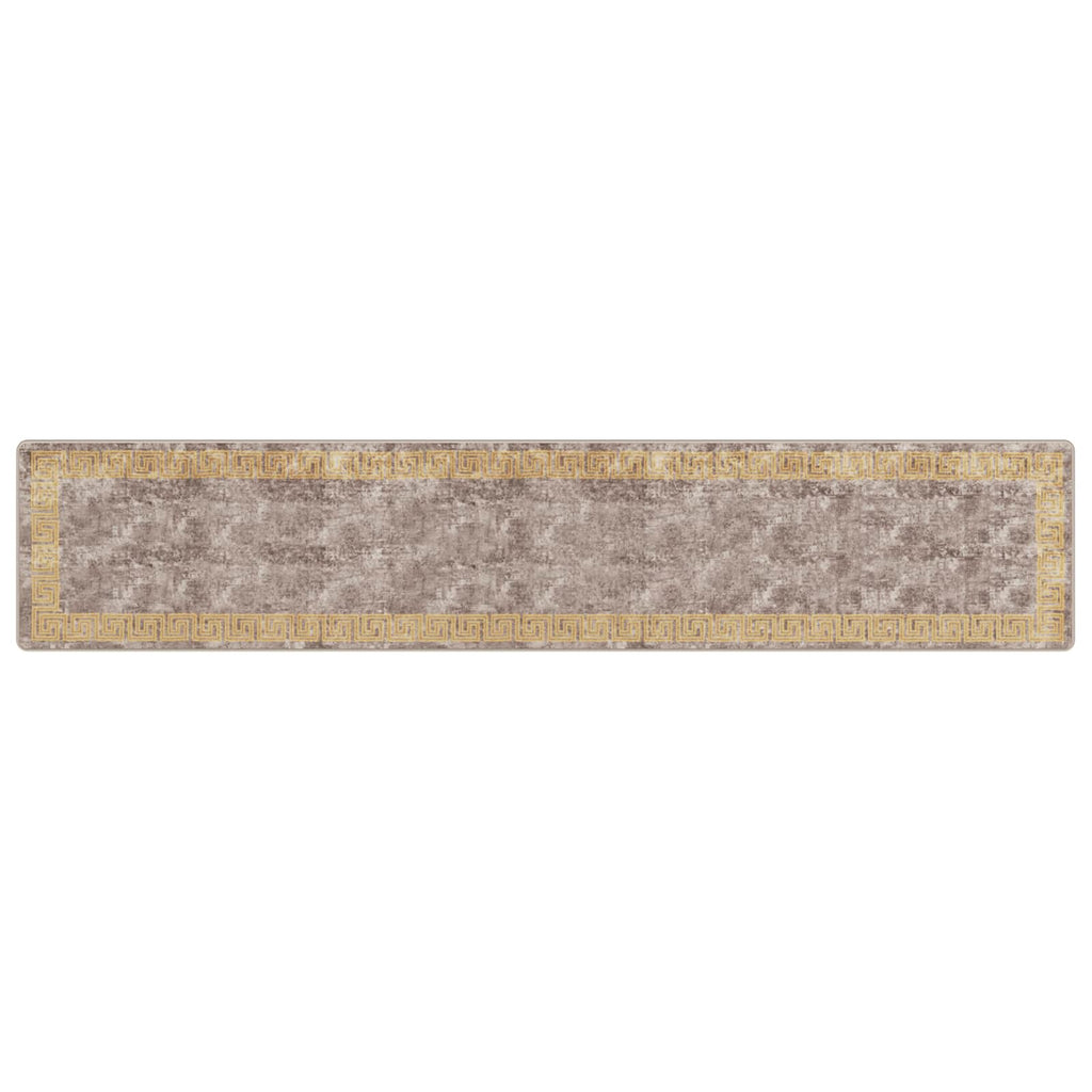 vidaXL Chodnik dywanowy MARSA Szary 80 x 400 cm Poliester i PVC