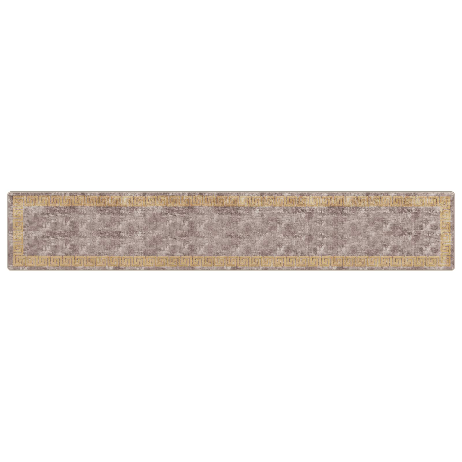 vidaXL Chodnik dywanowy MARSA Szary 80 x 450 cm Poliester i PVC