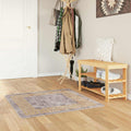 vidaXL Chodnik dywanowy MARSA Szary 100 x 100 cm Poliester i PVC