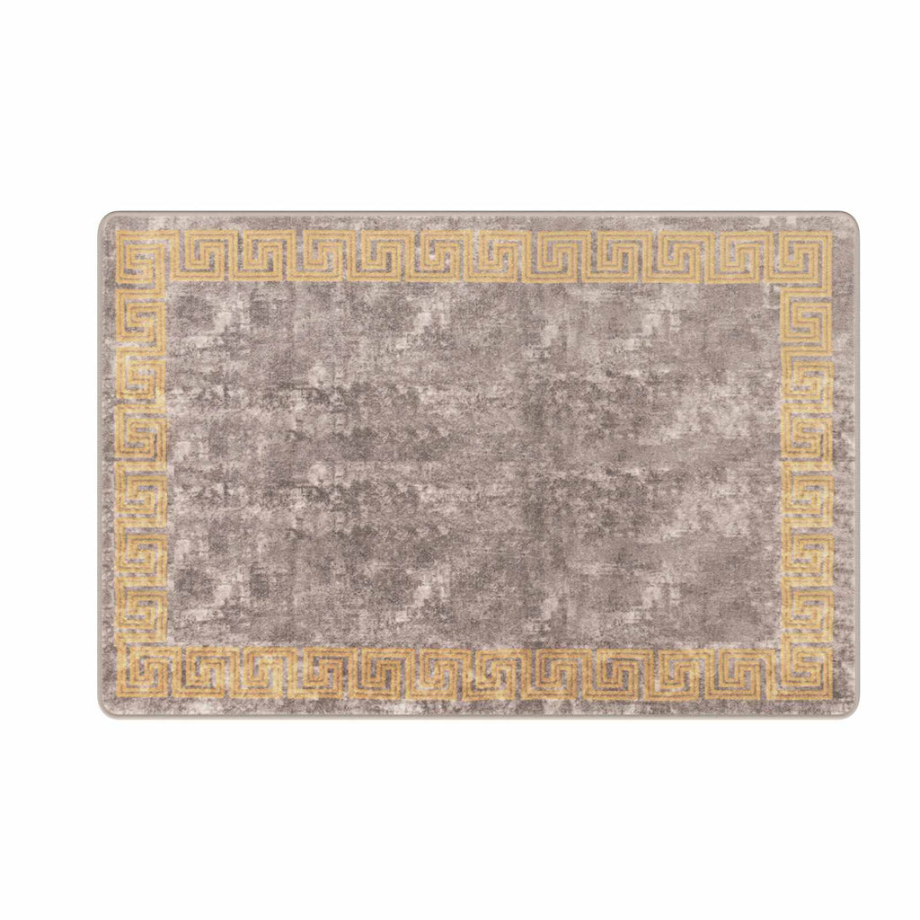 vidaXL Chodnik dywanowy MARSA Szary 100 x 150 cm Poliester i PVC
