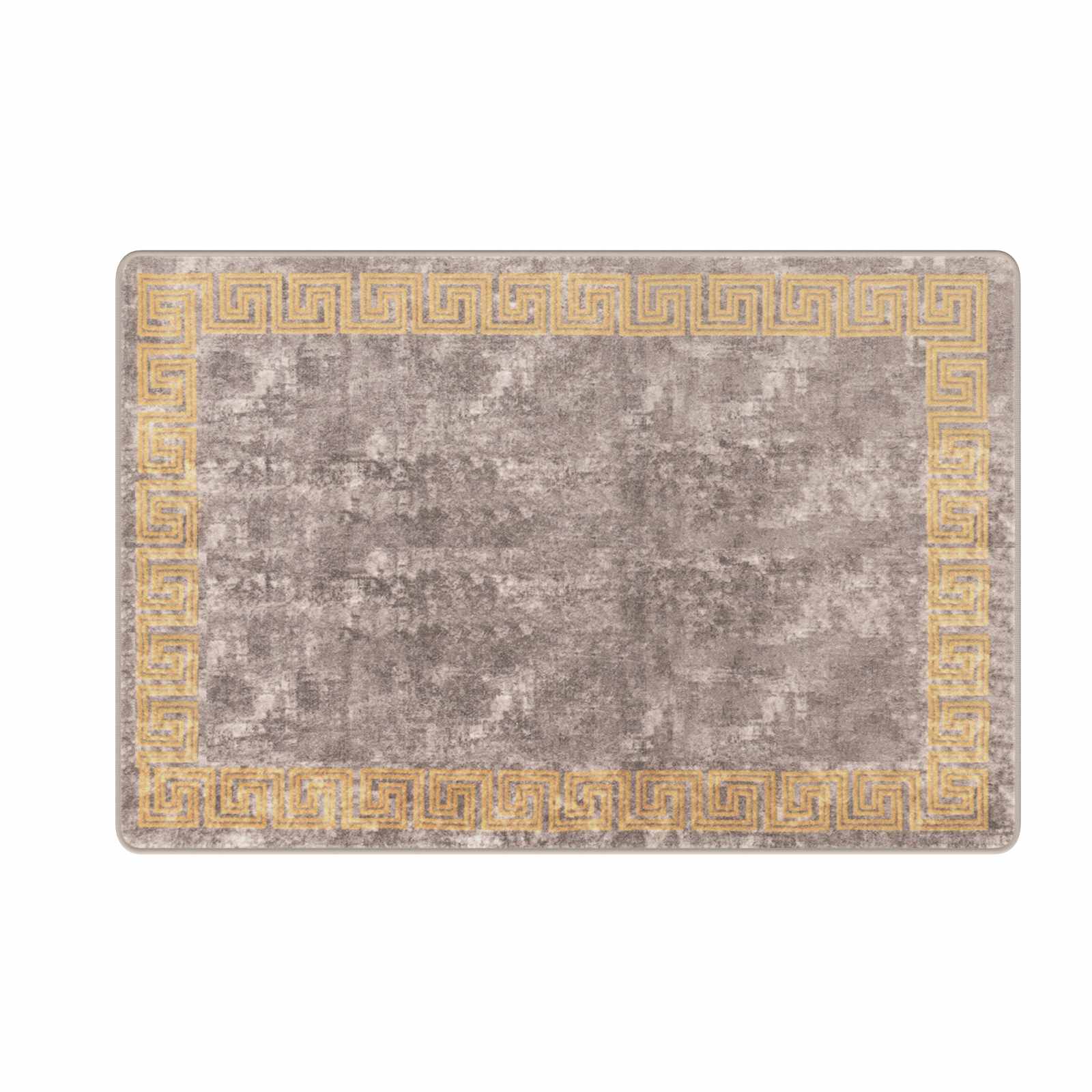 vidaXL Chodnik dywanowy MARSA Szary 100 x 150 cm Poliester i PVC
